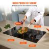 VEVOR Electric Cooktop, 5 Burners, 30'' Induction Stove Top, Built-in Magnetic Cooktop 9200W, 9 Heating Level Multifunctional Burner, LED Touch Screen