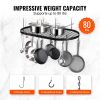 VEVOR Hanging Pot Rack, 32 inch Hanging Pot Rack Ceiling Mount, Ceiling Pot Rack with 12 S Hooks, 80 lbs Loading Weight, Ideal for Home, Restaurant, K