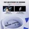VEVOR Ice Crushers Machine, 176lbs Per Hour Electric Snow Cone Maker with 2 Blades, Shaved Ice Machine with Cover and Bowl, 220W Ice Shaver Machine fo