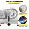 VEVOR Commercial Meat Slicer, 200W Electric Deli Food Slicer, 350-400RPM Meat Slicer with 8" Carbon Steel Blade, 0 - 0.47 inch Adjustable Thickness El