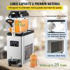 VEVOR Commercial Slushy Machine, 6L/1.6 Gallons 25 Cups Single-Bowl, 300W 110V, Stainless Steel Margarita Smoothie Frozen Drink Maker, Slushie Machine