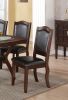 Formal Look Dining Table w Shelve And 6x Side Chairs Solidwood Espresso Finish 7pc Set Dining Room Furniture