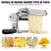 VEVOR Pasta Maker Machine, 9 Adjustable Thickness Settings Noodles Maker, Stainless Steel Noodle Rollers and Cutter, Manual Hand Press, Pasta Making K