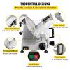 VEVOR Commercial Meat Slicer, 200W Electric Deli Food Slicer, 350-400RPM Meat Slicer with 8" Carbon Steel Blade, 0 - 0.47 inch Adjustable Thickness El