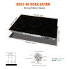 VEVOR Electric Cooktop, 5 Burners, 30'' Induction Stove Top, Built-in Magnetic Cooktop 9200W, 9 Heating Level Multifunctional Burner, LED Touch Screen