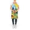 Sunflowers in Watercolor Apron Cooking Kitchen Server Baking Crafts Gardening for Adult Women Men, Unisex, Large, Multicolor