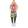 Roses in Watercolor Apron Cooking Kitchen Server Baking Crafts Gardening for Adult Women Men, Unisex, Large, Multicolor