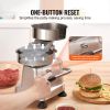 VEVOR Commercial Burger Patty Maker, Hamburger Beef Patty Maker with 3 Convertible Mold(4/5/6-inch), Heavy Duty Stainless Steel Burger Press Machine,