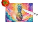 NEW Colorful Pineapple Glass Cutting Board Decorative Tempered Glass Kitchen Cutting and Serving Board Large Size Chopping Board