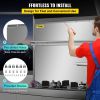 VEVOR Range Backsplash with Shelf 36 x 29.5 Inch Range Hood Wall Shield, Stainless Steel Backsplash Silver Splash Plate for Range Hood Stainless Backs