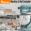 Stand Mixer Accessories 4-piece Set, Stainless Steel Whisk, Dough Hook, 5-Quart Whisk And Stainless Steel Mixing Bowl, Replaceable Food Mixer Accessor