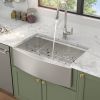 33-inch Stainless Steel Under-mount Single Bowl Apron Front Farmhouse Ledge Workstation kitchen Sink