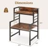 Multi-usage Stand with Metal Frame for Kitchen & Bedroom