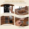Kid's Mud Kitchen Outdoor Solid Wood Mud Kitchen with Canopy
