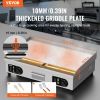 VEVOR Commercial Electric Griddle, 2800W Countertop Flat Top Grill, 122°F-572 °F Adjustable Temp, 28.74 x 15.75 x 0.39in Stainless Steel Griddle Grill