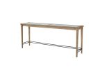 Frosted Glass Console Table With 3 Stools
