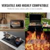 VEVOR Reversible Grill/Griddle, 9.7"x16.7" Pre-Seasoned Cast Iron Griddle, Rectangular Double Burner Griddle Pan, Non-Stick Family Pan Cookware with H