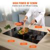 VEVOR Electric Cooktop, 5 Burners, 36'' Induction Stove Top, Built-in Magnetic Cooktop 9200W, 9 Heating Level Multifunctional Burner, LED Touch Screen