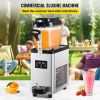 VEVOR Commercial Slushy Machine, 6L/1.6 Gallons 25 Cups Single-Bowl, 300W 110V, Stainless Steel Margarita Smoothie Frozen Drink Maker, Slushie Machine