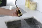 Gold Kitchen Faucets with Pull Down Sprayer, Kitchen Sink Faucet with Pull Out Sprayer, Fingerprint Resistant, Single Hole Deck Mount, Single Handle C