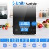 KOIOS Food Scale, 33lb/15kg Digital Kitchen Scale Grams and Ounces for Cooking Baking, 1g/0.1oz Precise Graduation, Type-C Charging, Tare Function, AA
