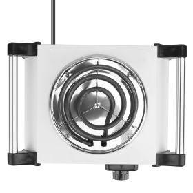 2000W Electric Dual Burner Portable Coil Heating Hot Plate Stove Countertop RV Hotplate with 5 Temperature Adjustments Portable Handles (Option: Burner(Black)