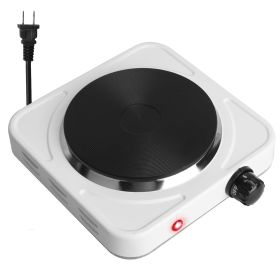 1500W Electric Single Burner Portable Heating Hot Plate Stove Countertop RV Hotplate with Non Slip Rubber Feet 5 Temperature Adjustments (Option: Stove(1500W)