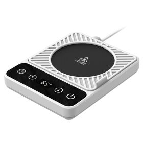 Desktop Electric Mug Warmer Auto Shut Off Timer Setting 6 Temperature Levels Cup Warmer for Milk Tea Cup Heating Plate (Option: CupWarmer(Black))
