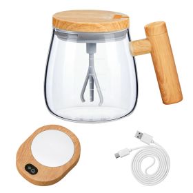 Electric Mixing Mug 400ML High Speed Mixing Cup USB Rechargeable Self String Mug IP67 Waterproof One Button Start for Coffee Milk Protein Powder Egg (Option: Mug(Clear)