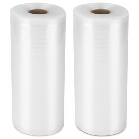 2 Rolls of Vacuum Sealer Bags 10.82inx49ft BPA Free Safe Vacuum Bags Keep Fresh Vacuum Machine (L) (Option: SealerStorageBag(L))