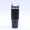 1pc Stainless Steel Vacuum Mug; Home; Office Or Car Vacuum Flask; Insulation Cup With Straw; Insulated Tumbler