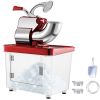 VEVOR 110V Commercial Ice Crusher 440LBS/H, ETL Approved 300W Electric Snow Cone Machine with Dual Blades, Stainless Steel Shaved Ice Machine with Saf
