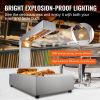 VEVOR French Fry Food Warmer, 750W Commercial Food Heating Lamp, Electric Stainless Steel Warming Light Dump Station, Countertop 104-122°F Fries Food