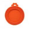 1pc 3 In 1 Reusable Food Storage Keep Fresh Tin Cover Cans Cap Pet Can Box Cover Silicone Can Lid Hot Kitchen Supply Mould Proof Hot