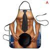 1pc Funny Muscle Man Kitchen Apron Sexy Women Cooking Pinafore Home Cleaning Tool