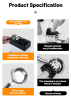 Automatic coffee mobile filter cleaner coffee powder hammer diameter 51-58mm