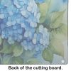 NEW Hydrangeas in Watercolor Glass Cutting Board Decorative Tempered Glass Kitchen Cutting and Serving Board Large Size Chopping Board