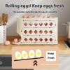 2Pcs/Set Multi-layer Household Refrigerator Side Door Rolling Egg Storage Box