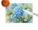NEW Hydrangeas in Watercolor Glass Cutting Board Decorative Tempered Glass Kitchen Cutting and Serving Board Large Size Chopping Board