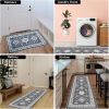 Kitchen Rug Sets 3 Piece with Runner Non Slip Kitchen Rugs and Mats Washable Kitchen Mats for Floor Thick Kitchen Floor Mat Carpet Runner Rugs for Hal