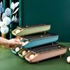 2Pcs/Set Automatic Eggs Storage Box Refrigerator Egg Dispenser